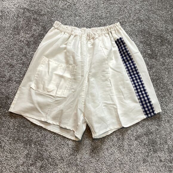 Unbranded Pants - Unbranded Chino Shorts Unisex Adult 24 With Elastic Waist Home Made White 4"